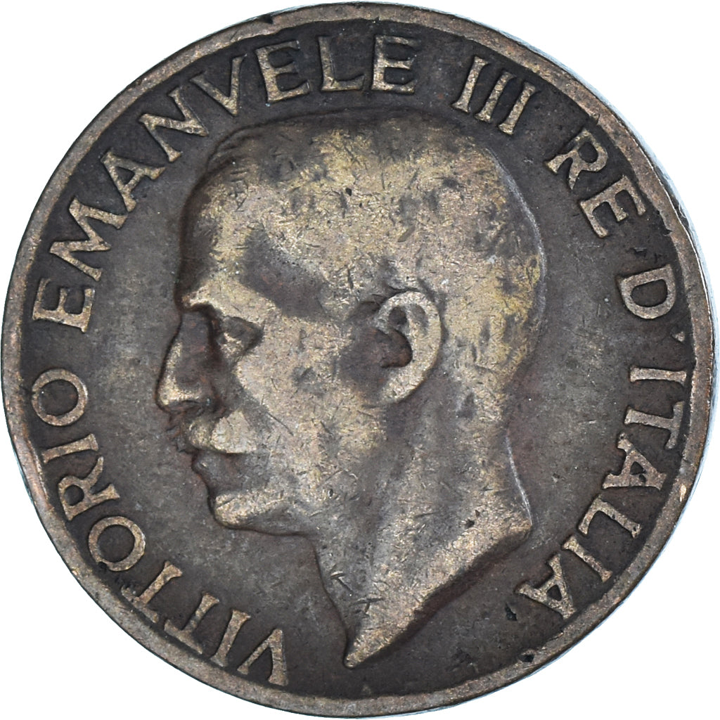 Moeda, Itália, Vittorio Emanuele III, 5 Centesimi, 1929, Rome, VF(20-25)