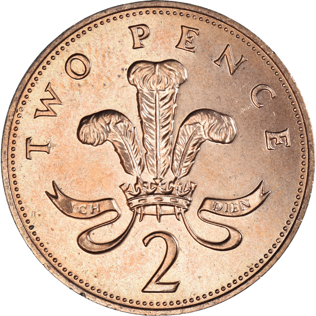 Coin, Great Britain, Elizabeth II, 2 Pence, 1983, MS(63), Bronze, KM:928