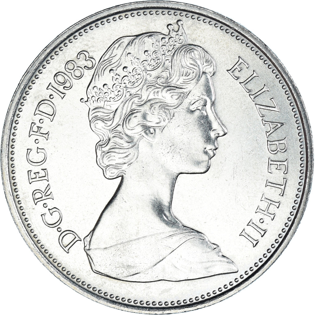 Coin, Great Britain, Elizabeth II, 10 Pence, 1983, MS(63), Copper-nickel, KM:930