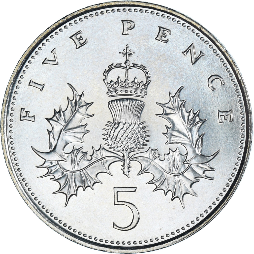 Coin, Great Britain, Elizabeth II, 5 Pence, 1983, MS(63), Copper-nickel, KM:929
