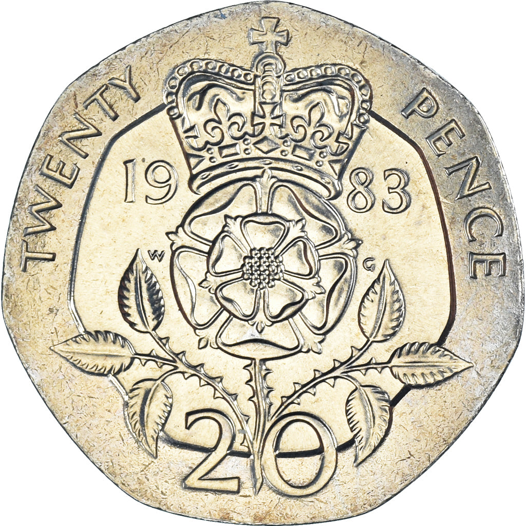 Monnaie, Grande-Bretagne, Elizabeth II, 20 Pence, 1983, SPL, Cupro-nickel