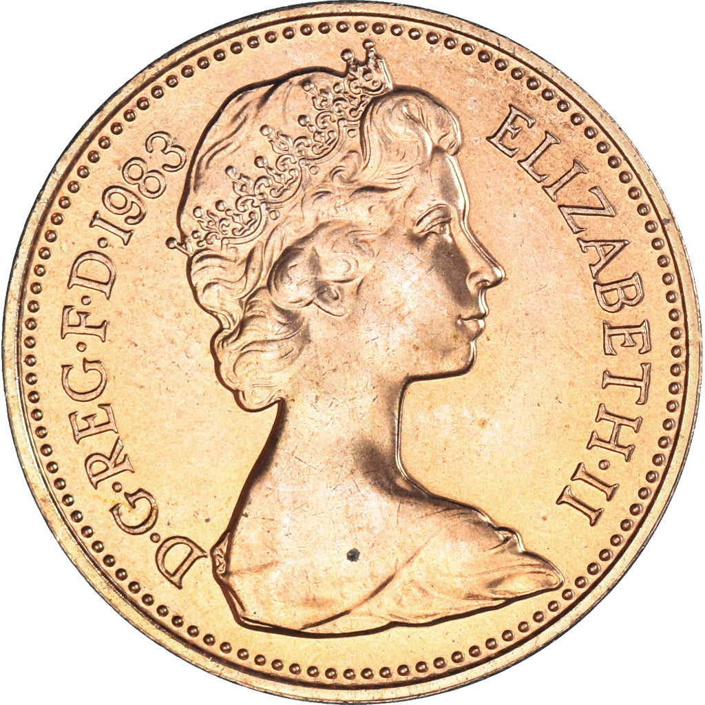 Coin, Great Britain, Elizabeth II, Penny, 1983, MS(63), Bronze, KM:927