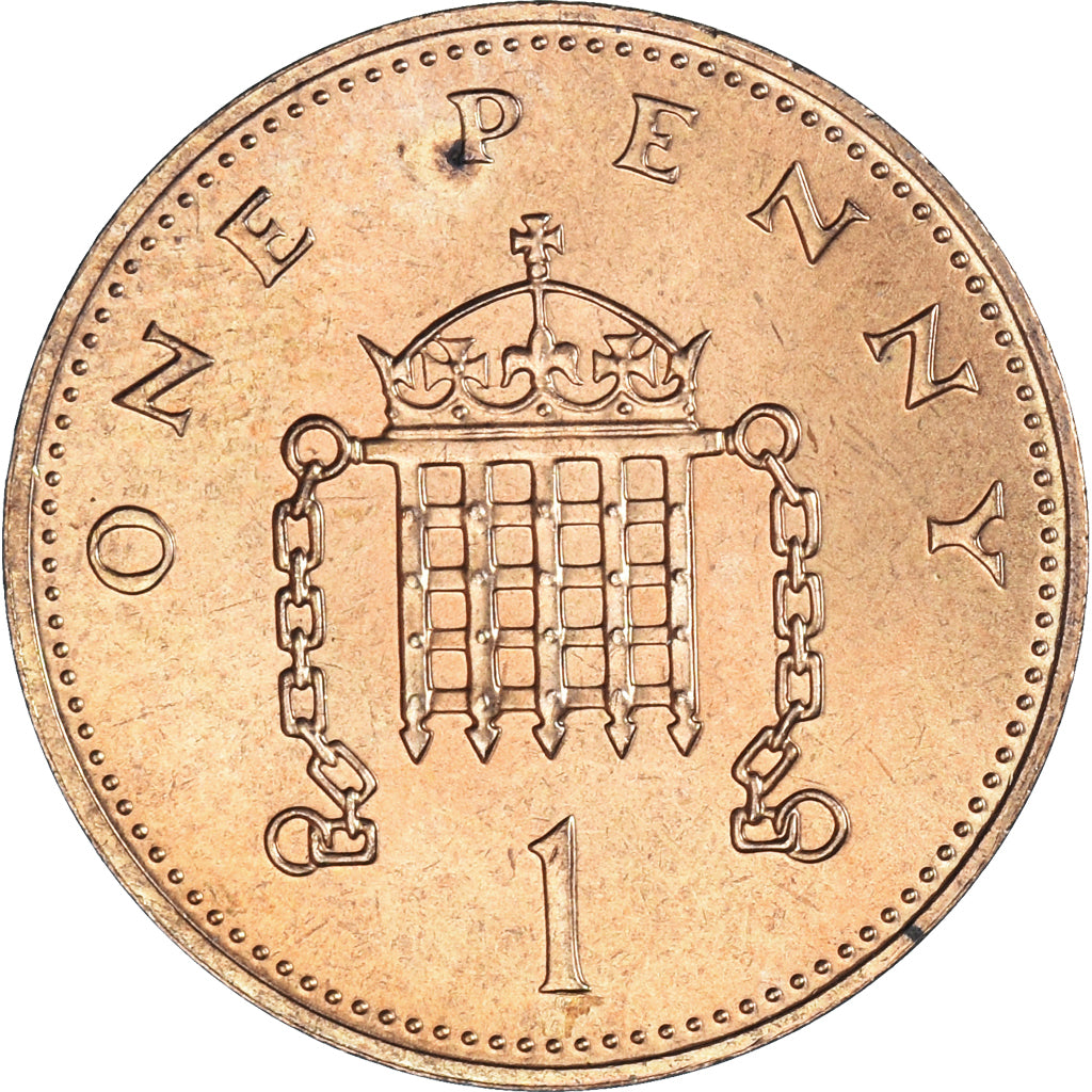 Coin, Great Britain, Elizabeth II, Penny, 1983, MS(63), Bronze, KM:927