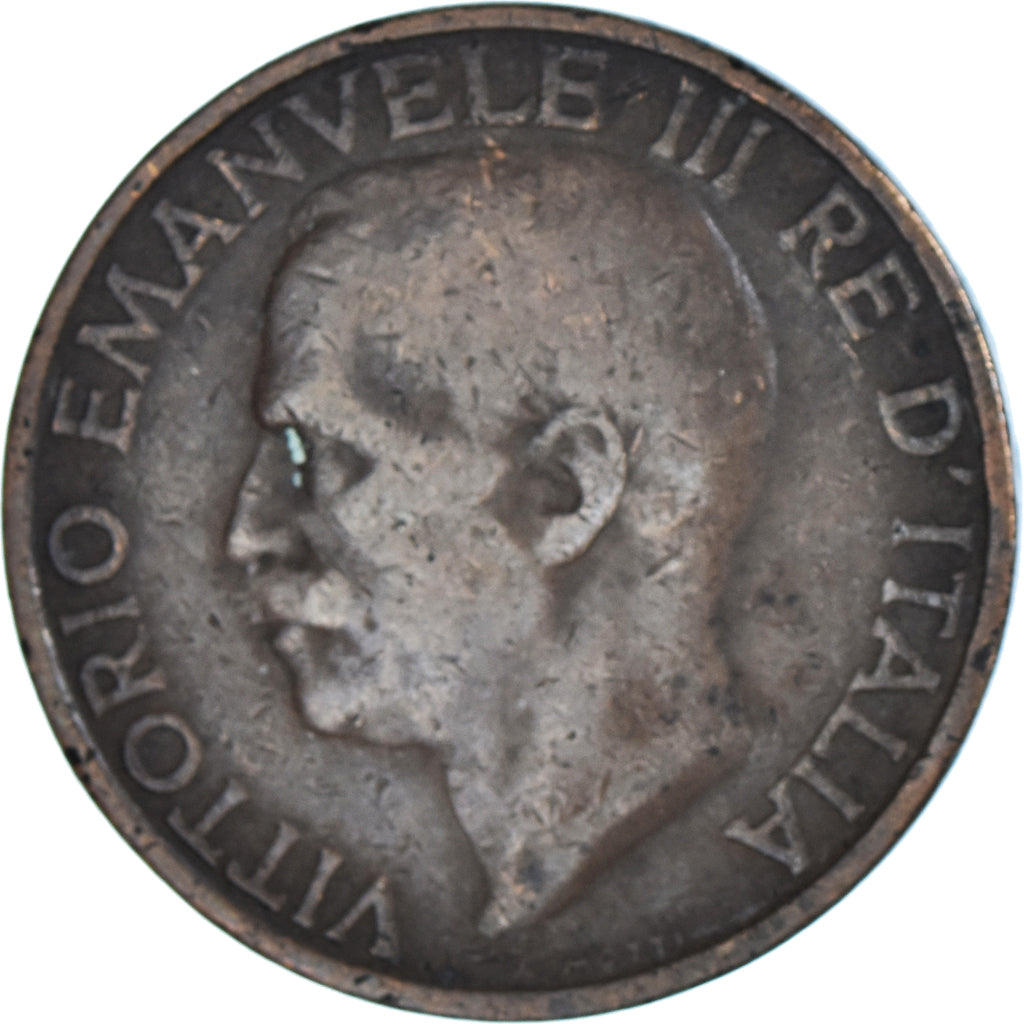 Coin, Italy, Vittorio Emanuele III, 10 Centesimi, 1932, Rome, VF(20-25), Bronze
