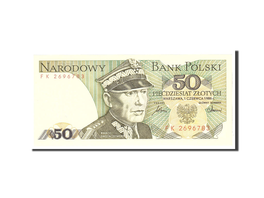 Banknote, Poland, 50 Zlotych, 1986, 1982-06-01, KM:142c, UNC(65-70)
