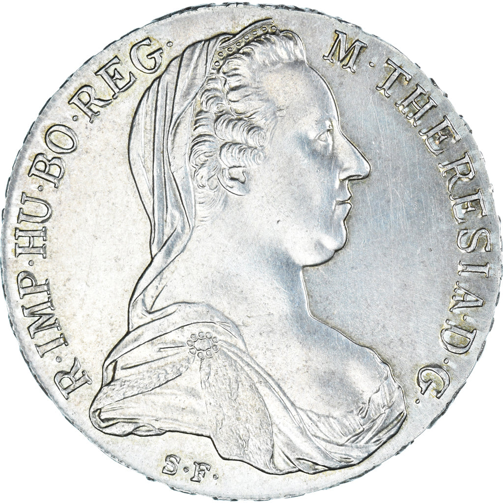 Coin, Austria, Joseph II, Thaler, 1780, Vienna, Restrike, AU(50-53), Silver