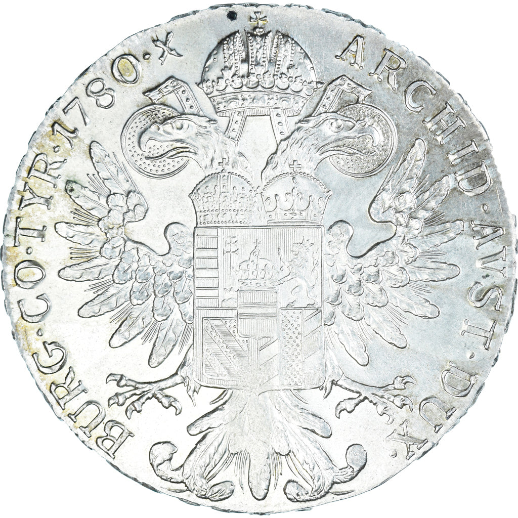 Coin, Austria, Joseph II, Thaler, 1780, Vienna, Restrike, AU(50-53), Silver