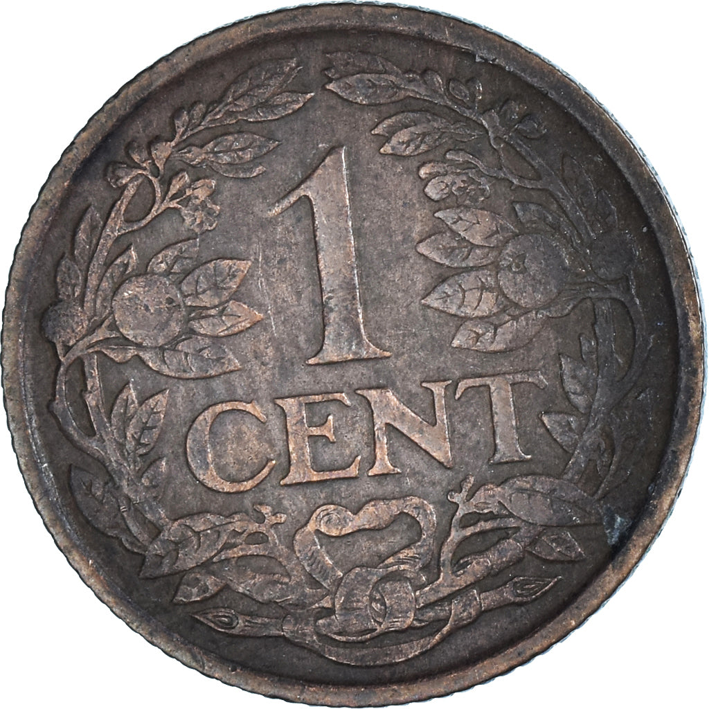 Moeda, Países Baixos, Wilhelmina I, Cent, 1927, EF(40-45), Bronze, KM:152