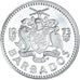 Coin, Barbados, 25 Cents, 1973, Franklin Mint, BE, AU(55-58), Copper-nickel