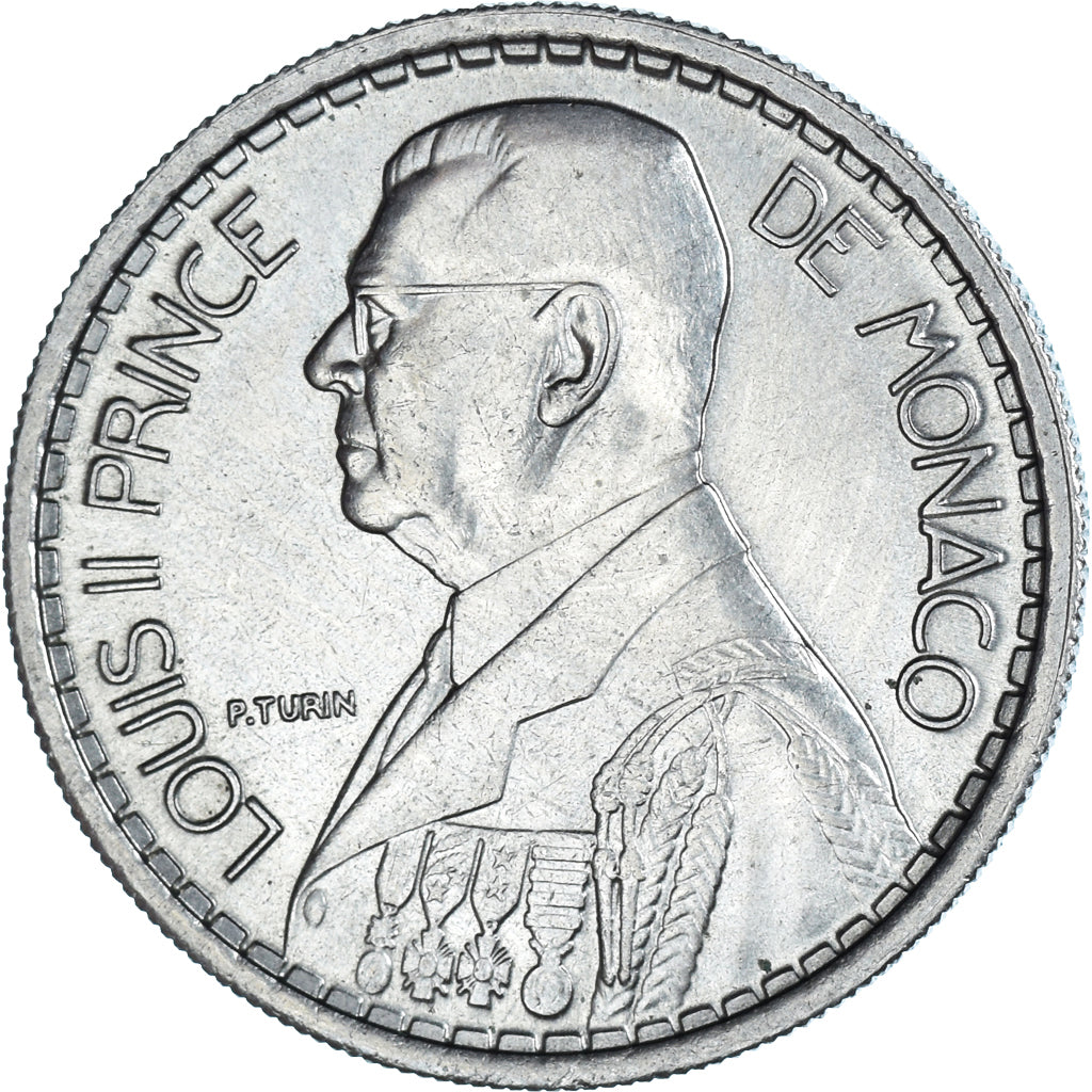 Coin, Monaco, 10 Francs, 1946, AU(55-58), Copper-nickel, KM:123, Gadoury:MC136