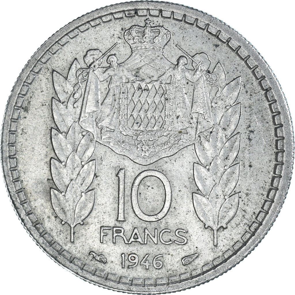 Monnaie, Monaco, 10 Francs, 1946, TB+, Cupro-nickel, Gadoury:MC136, KM:123