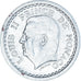 Coin, Monaco, Louis II, Franc, 1943, AU(50-53), Aluminum, KM:120, Gadoury:131