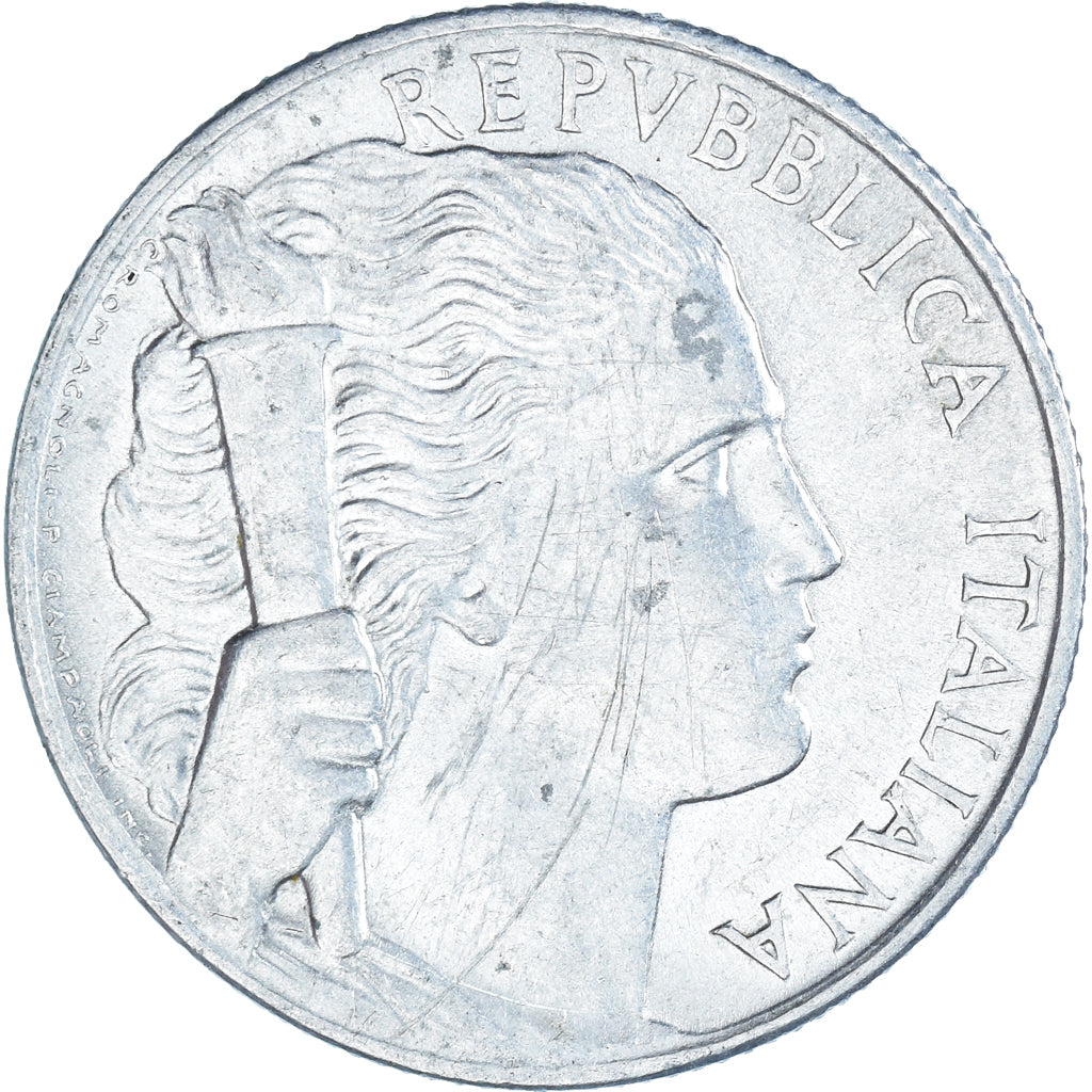 Münze, Italien, 5 Lire, 1949, Rome, S, Aluminium, KM:89