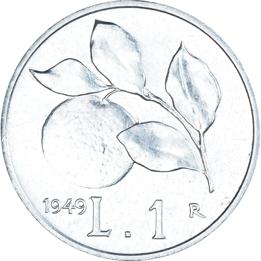 Coin, Italy, Lira, 1949, Rome, AU(50-53), Aluminum, KM:87