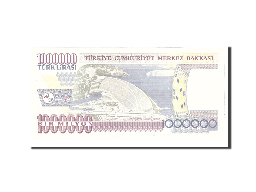 Banknote, Turkey, 1,000,000 Lira, 2002, Undated, KM:213, UNC(65-70)