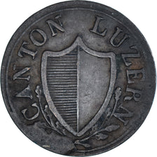 Monnaie, Cantons Suisses, LUZERN, Rappen, 1839, TTB, Cuivre, KM:118