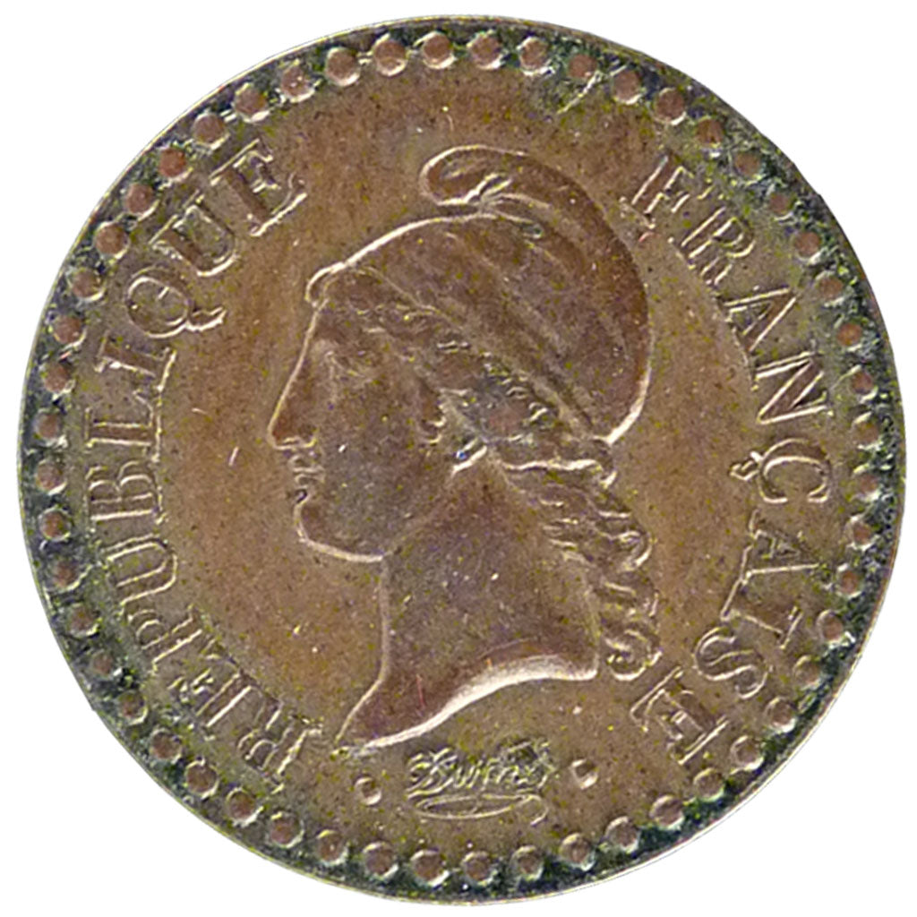 FRANCE, Dupré, Centime, 1848, Paris, KM #754, AU(55-58), Bronze, Gadoury #84, 2.