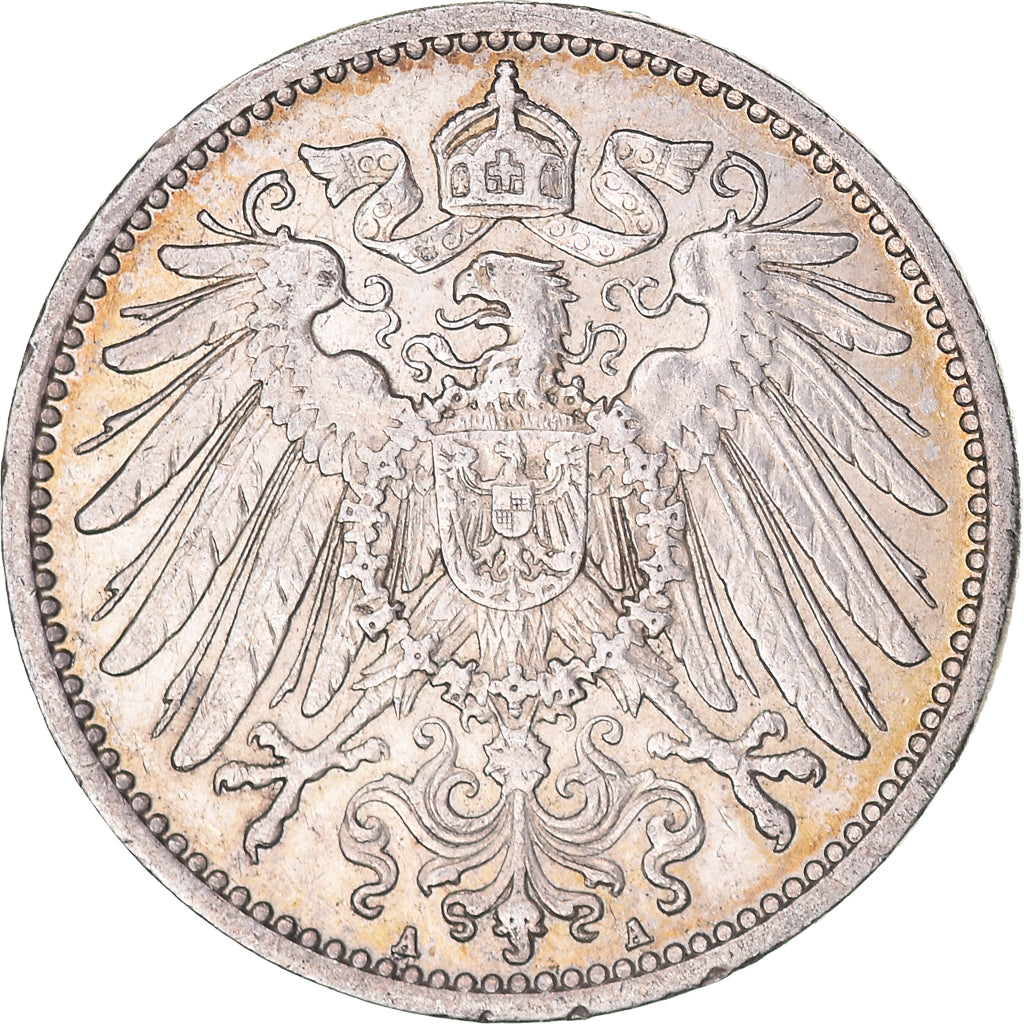 Coin, GERMANY - EMPIRE, Wilhelm II, Mark, 1905, Berlin, EF(40-45), Silver, KM:14