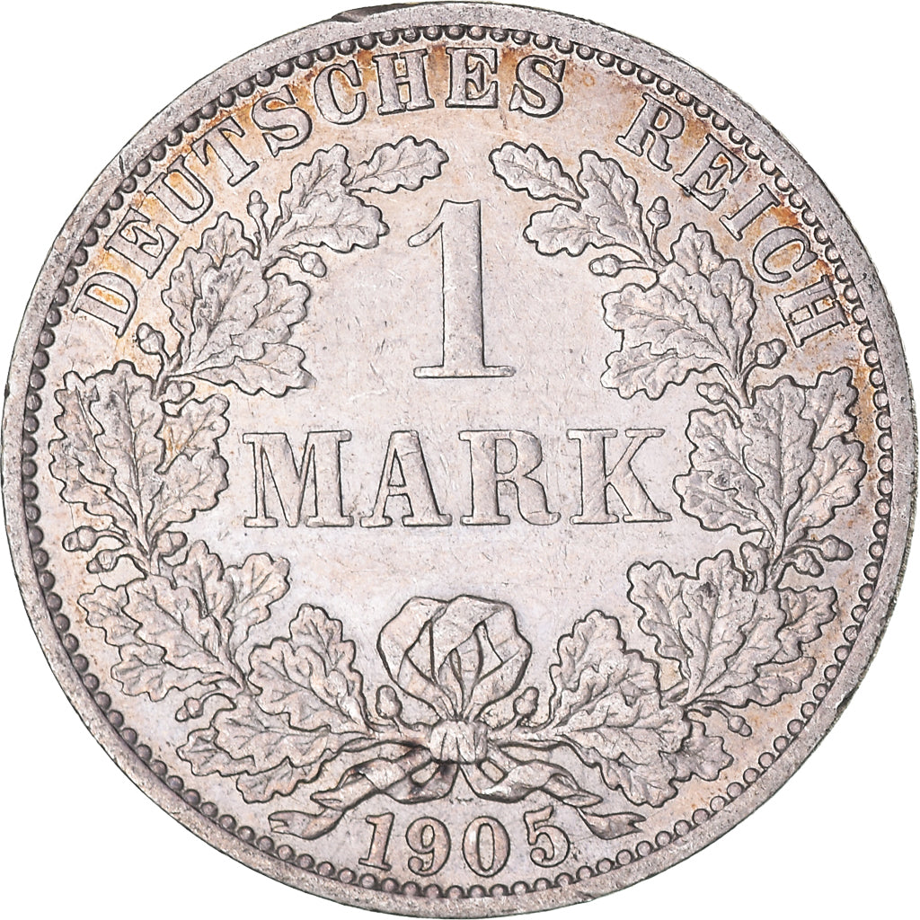 Coin, GERMANY - EMPIRE, Wilhelm II, Mark, 1905, Berlin, EF(40-45), Silver, KM:14