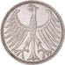 Coin, GERMANY - FEDERAL REPUBLIC, 5 Mark, 1964, Stuttgart, EF(40-45), Silver