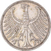 Coin, GERMANY - FEDERAL REPUBLIC, 5 Mark, 1967, Stuttgart, VF(30-35), Silver