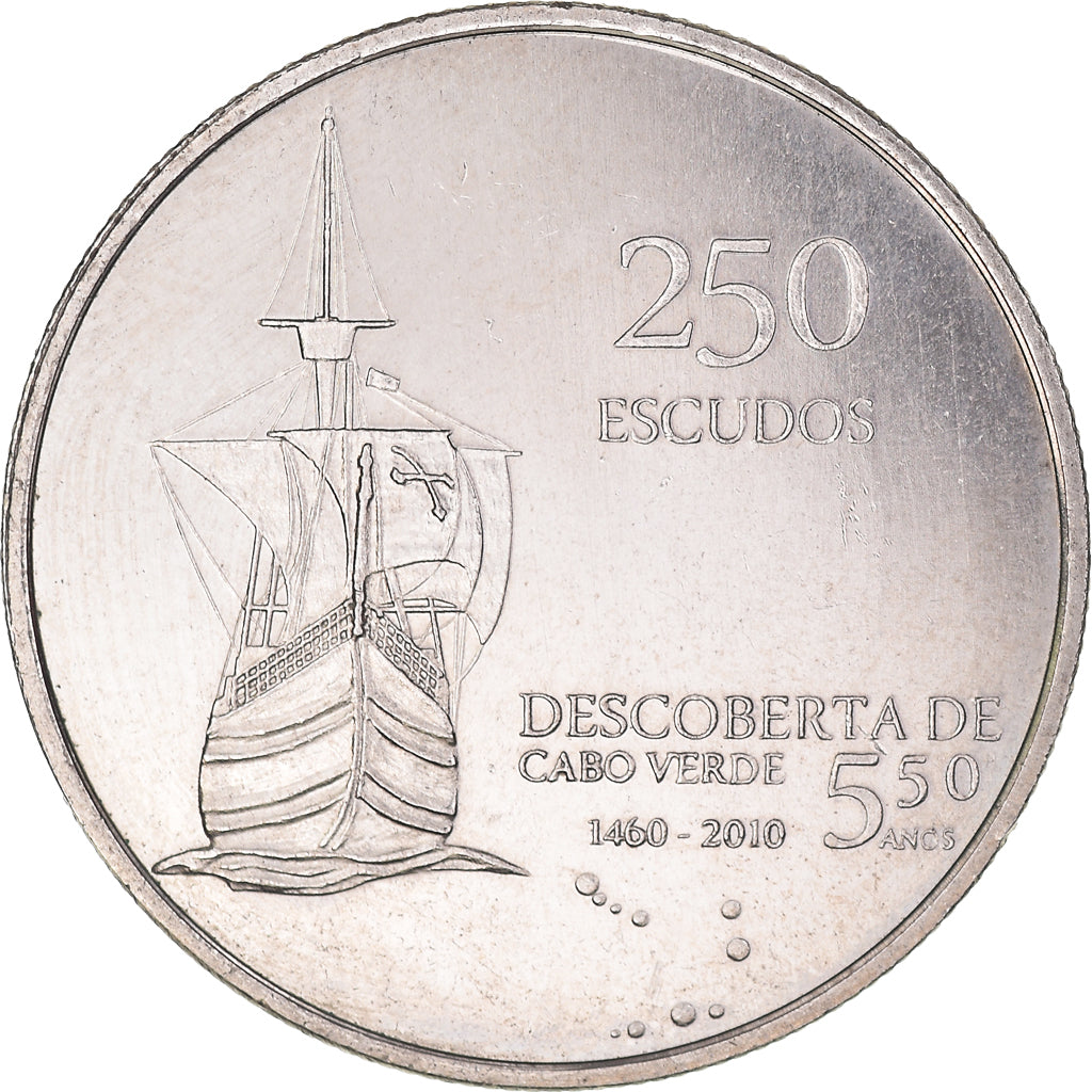 Coin, Cape Verde, 250 Escudos, 2010, EF(40-45), Cupronickel, KM:51
