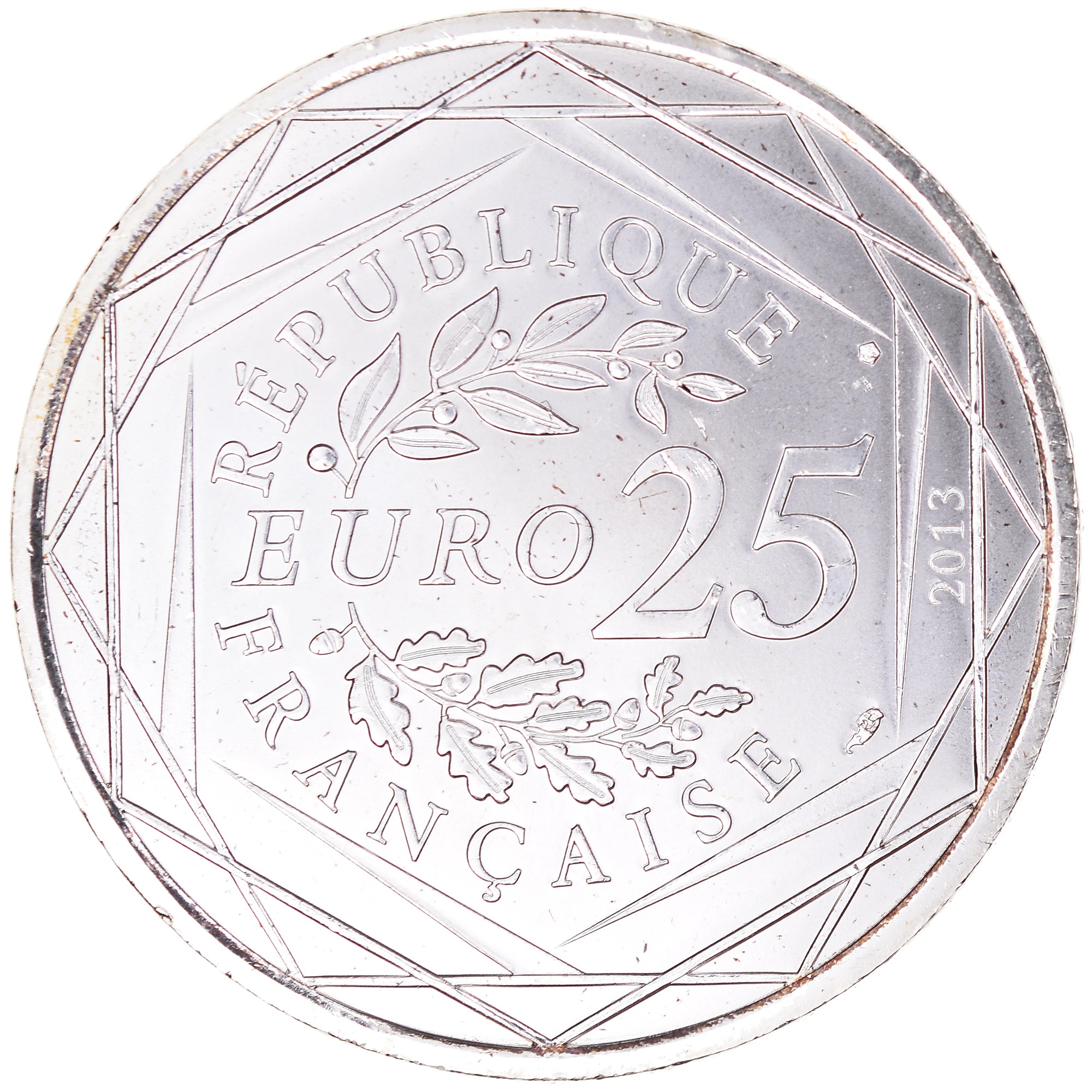 France, 25 Euro, 2013, Laicité.FDC, MS(65-70), Silver