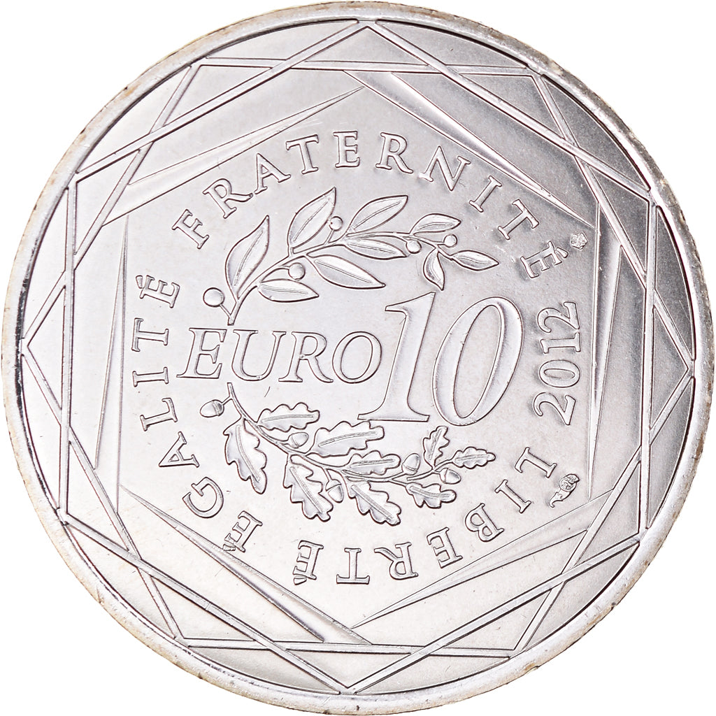 Francia, 10 Euro, 2012, Paris, ALSACE.FDC, FDC, Plata, KM:1870