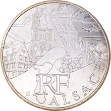 France, 10 Euro, 2011, Paris, Alsace, MS(65-70), Silver, KM:1734