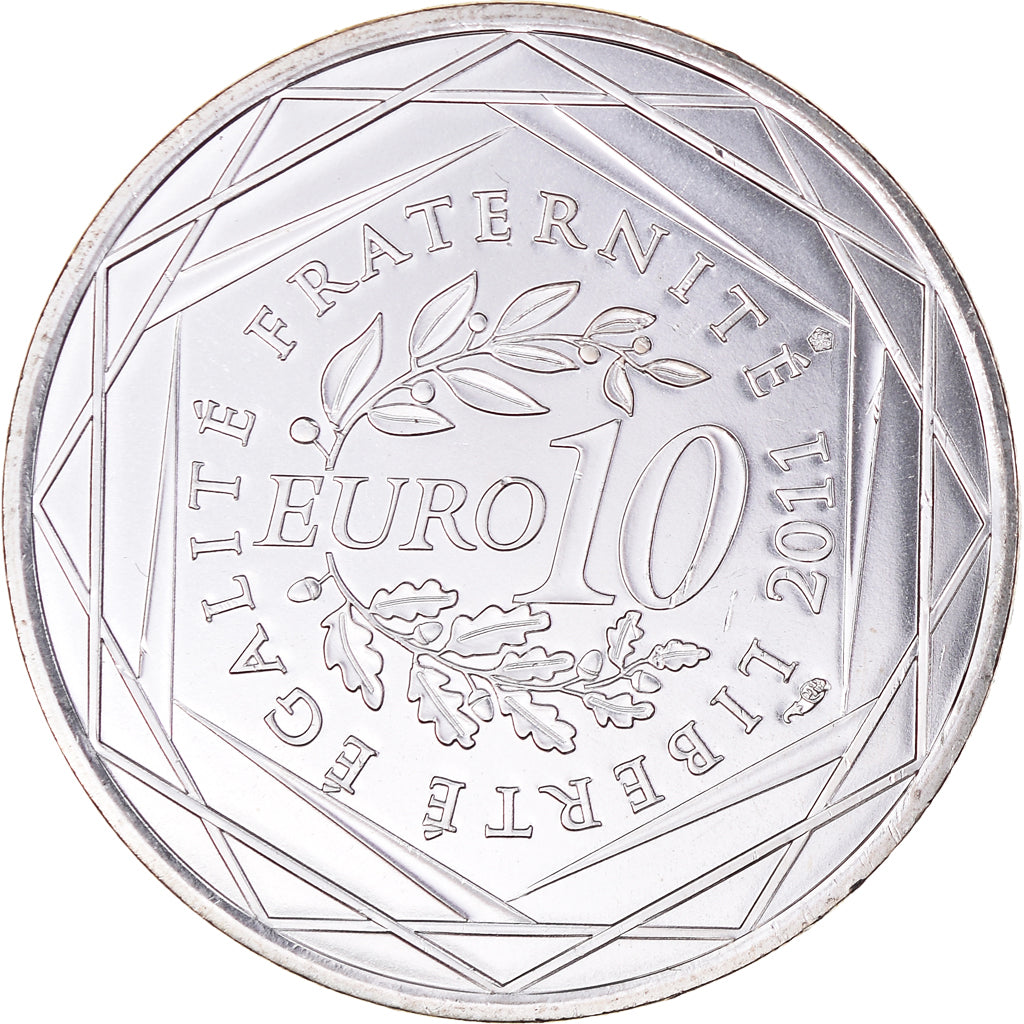 Francia, 10 Euro, 2011, Paris, Picardie., FDC, Plata, KM:1747