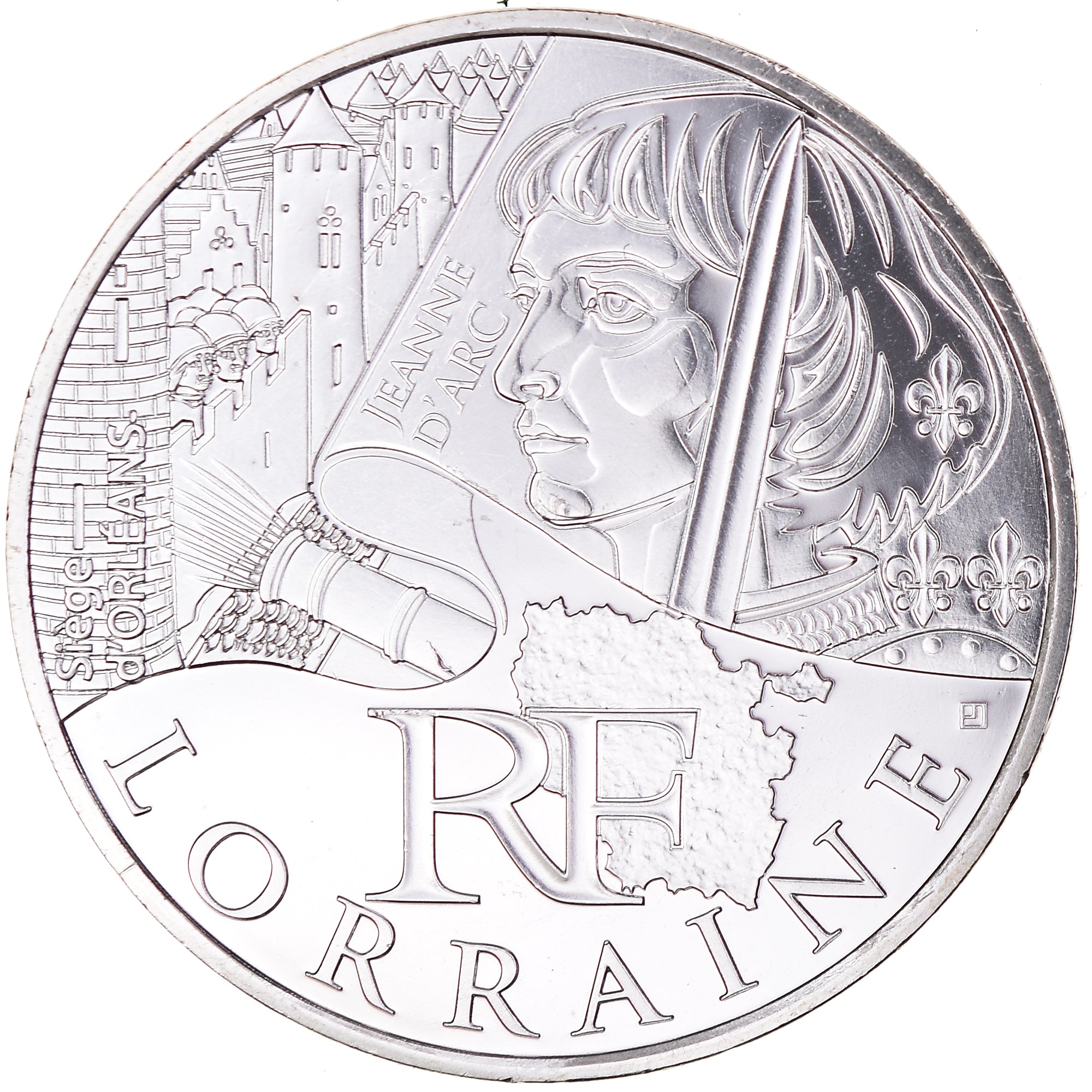 France, 10 Euro, 2012, Paris, Lorraine, FDC, Argent, Gadoury:EU514, KM:1888