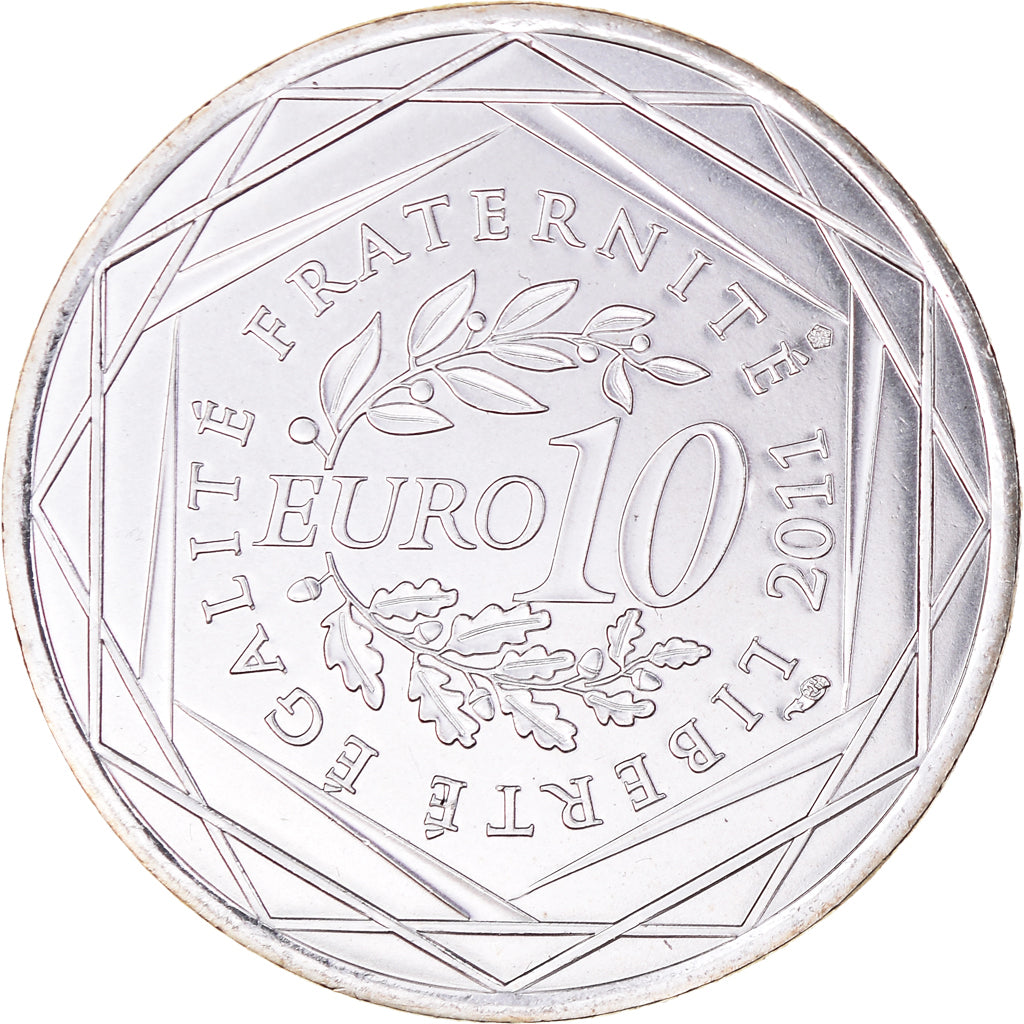 Francia, 10 Euro, Bretagne, Euros des régions, 2011, Bretagne, FDC, Argento