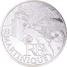 France, 10 Euro, 2011, Paris, Martinique, MS(65-70), Silver, KM:1744