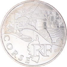 France, 10 Euro, Corse, 2011, Paris, MS(65-70), Silver, KM:1740