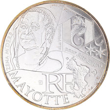 France, 10 Euro, 2012, Paris, Mayotte, MS(65-70), Silver, KM:1862