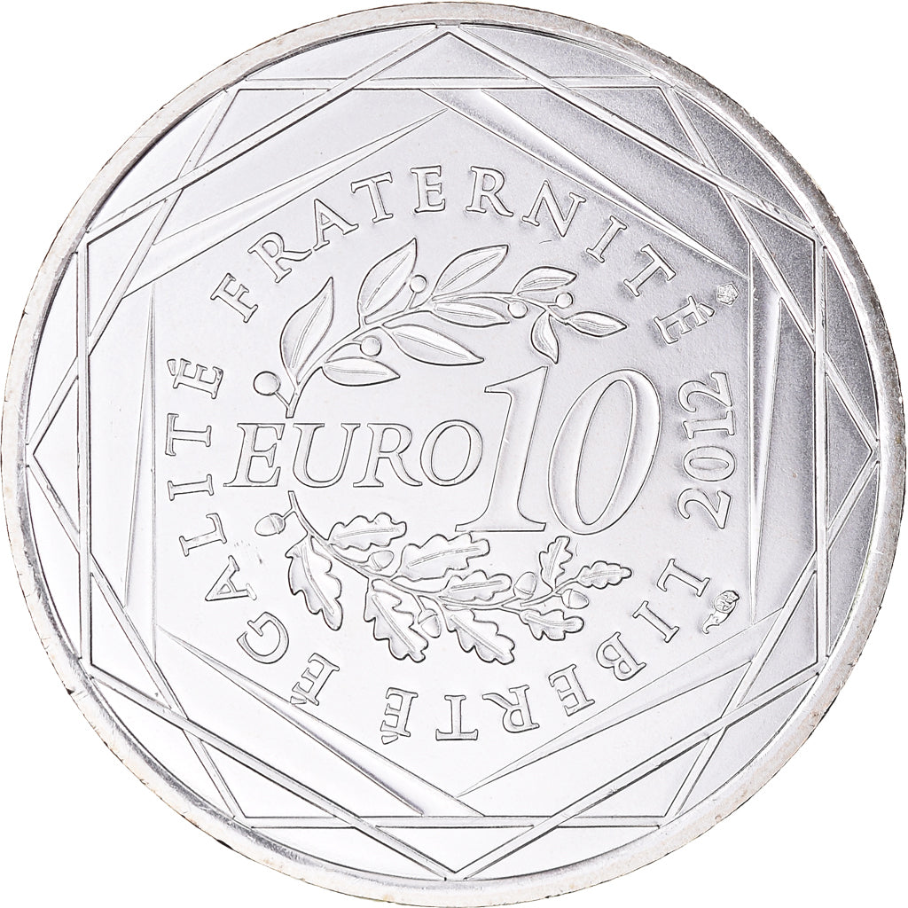 Francia, 10 Euro, 2012, Paris, Martinique, FDC, Plata, KM:1879