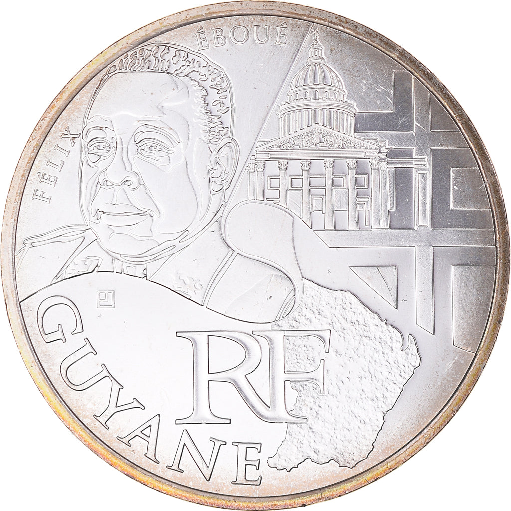 France, 10 Euro, 2012, Paris, Guyane, FDC, Argent, Gadoury:EU514, KM:1872