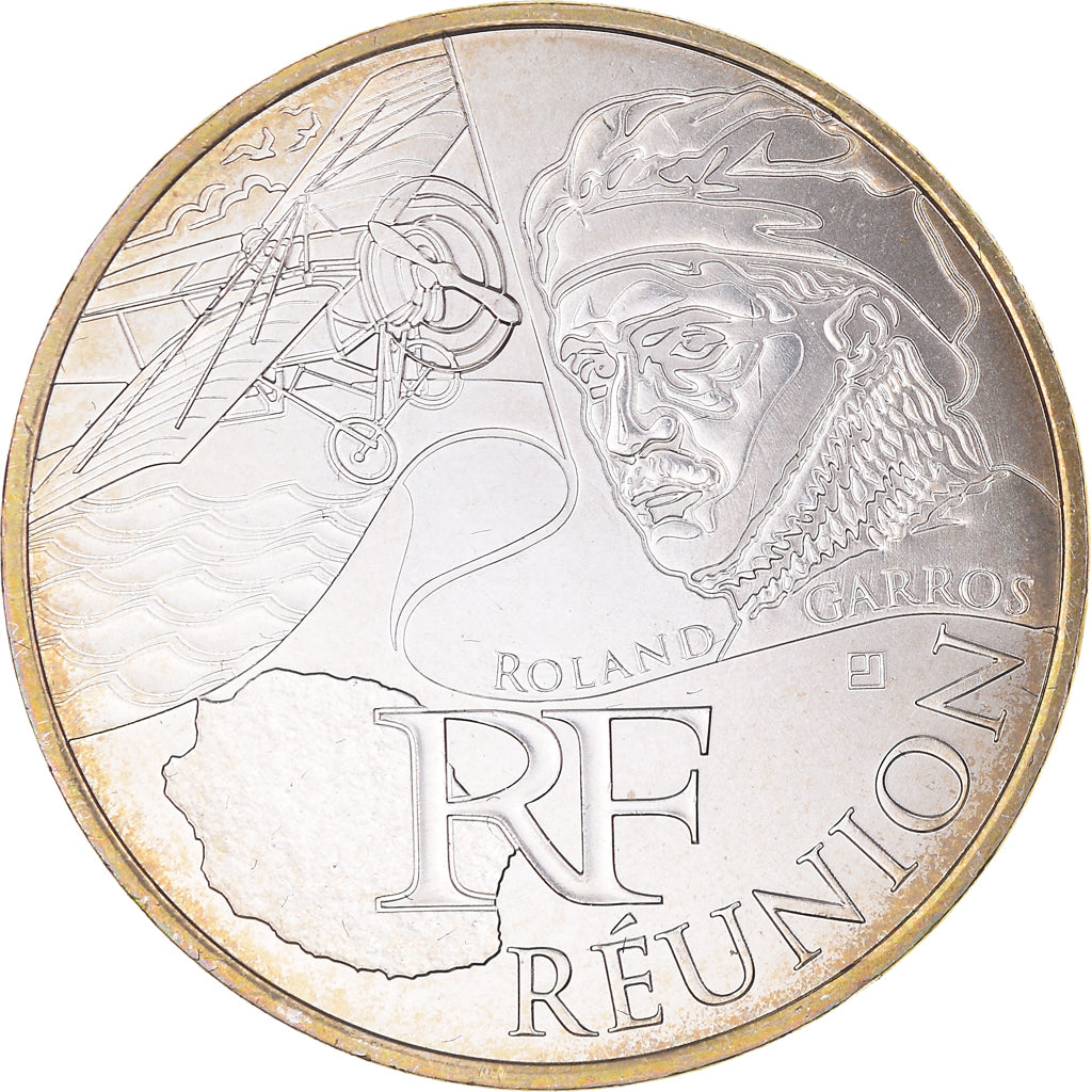 Francia, 10 Euro, 2012, Paris, Réunion, FDC, Plata, KM:1885