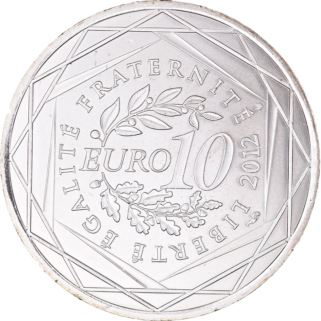 Francia, 10 Euro, Pays de la Loire, 2012, Paris, Pays De La Loire, FDC, Plata