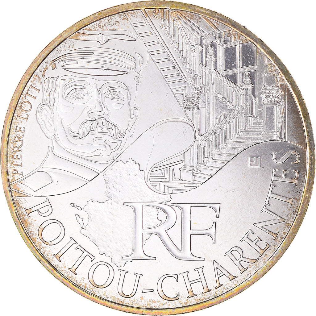 Francia, 10 Euro, 2012, Paris, Poitou-Charente, FDC, Plata, KM:1883