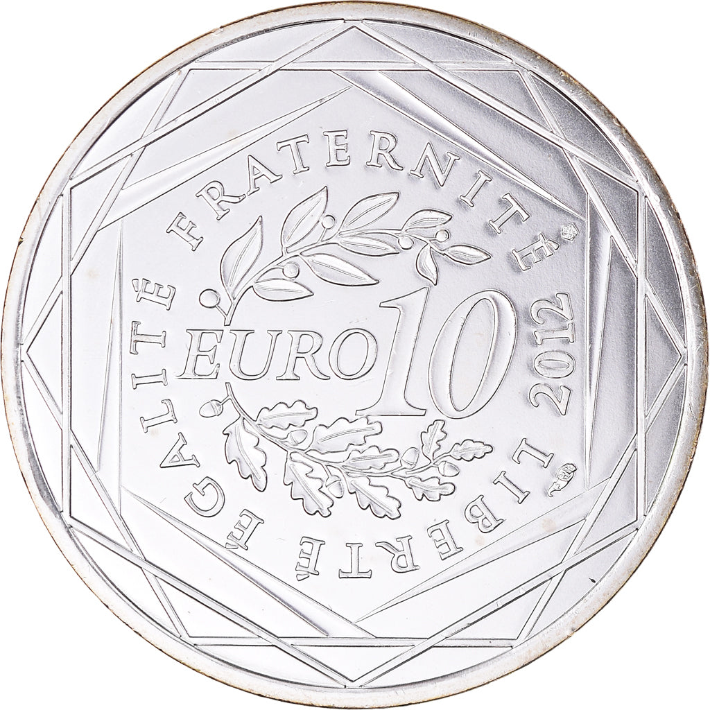 France, 10 Euro, 2012, Paris, Corse, MS(65-70), Silver, Gadoury:EU514, KM:1876