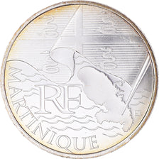France, 10 Euro, 2010, Paris, Martinique, SPL, Argent, KM:1662