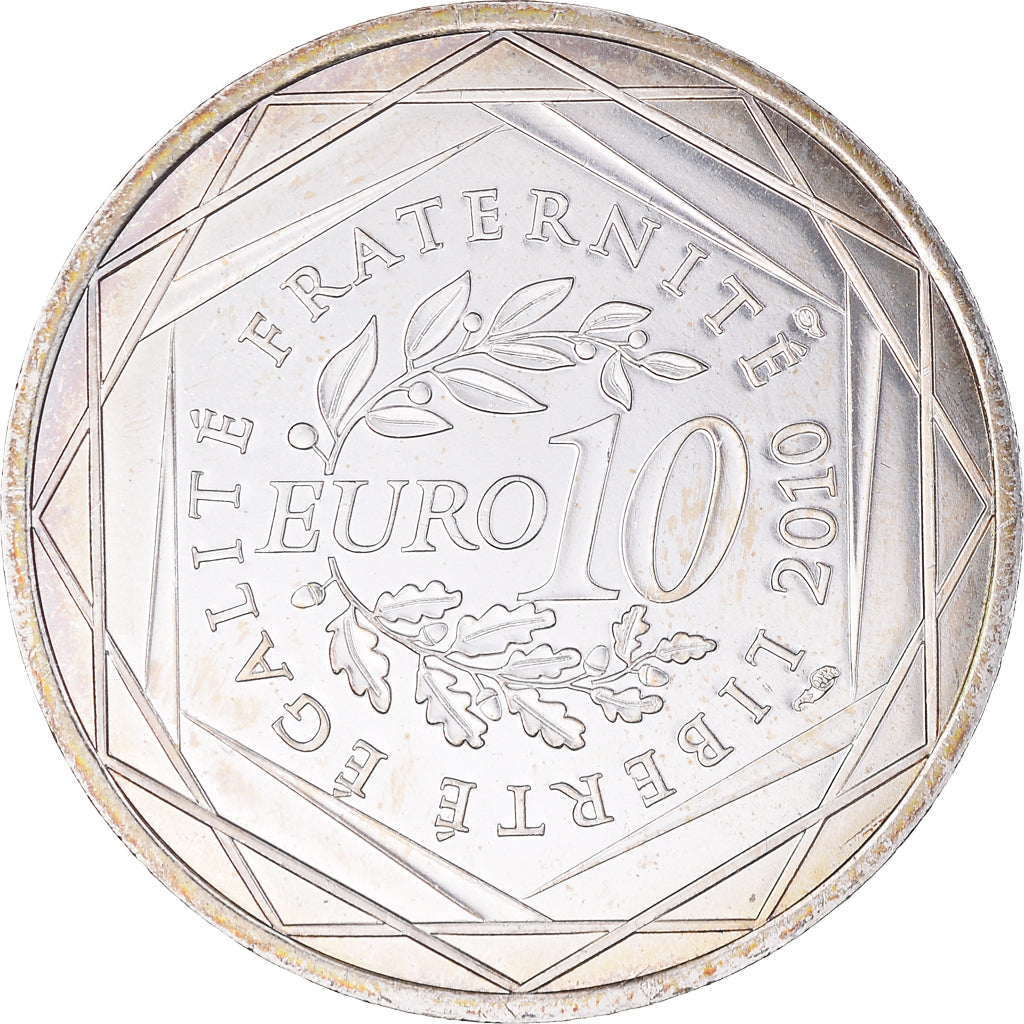 France, 10 Euro, 2010, Paris, Martinique, SPL, Argent, KM:1662