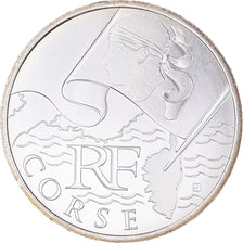 France, 10 Euro, Corse, 2010, Paris, MS(63), Silver, KM:1658