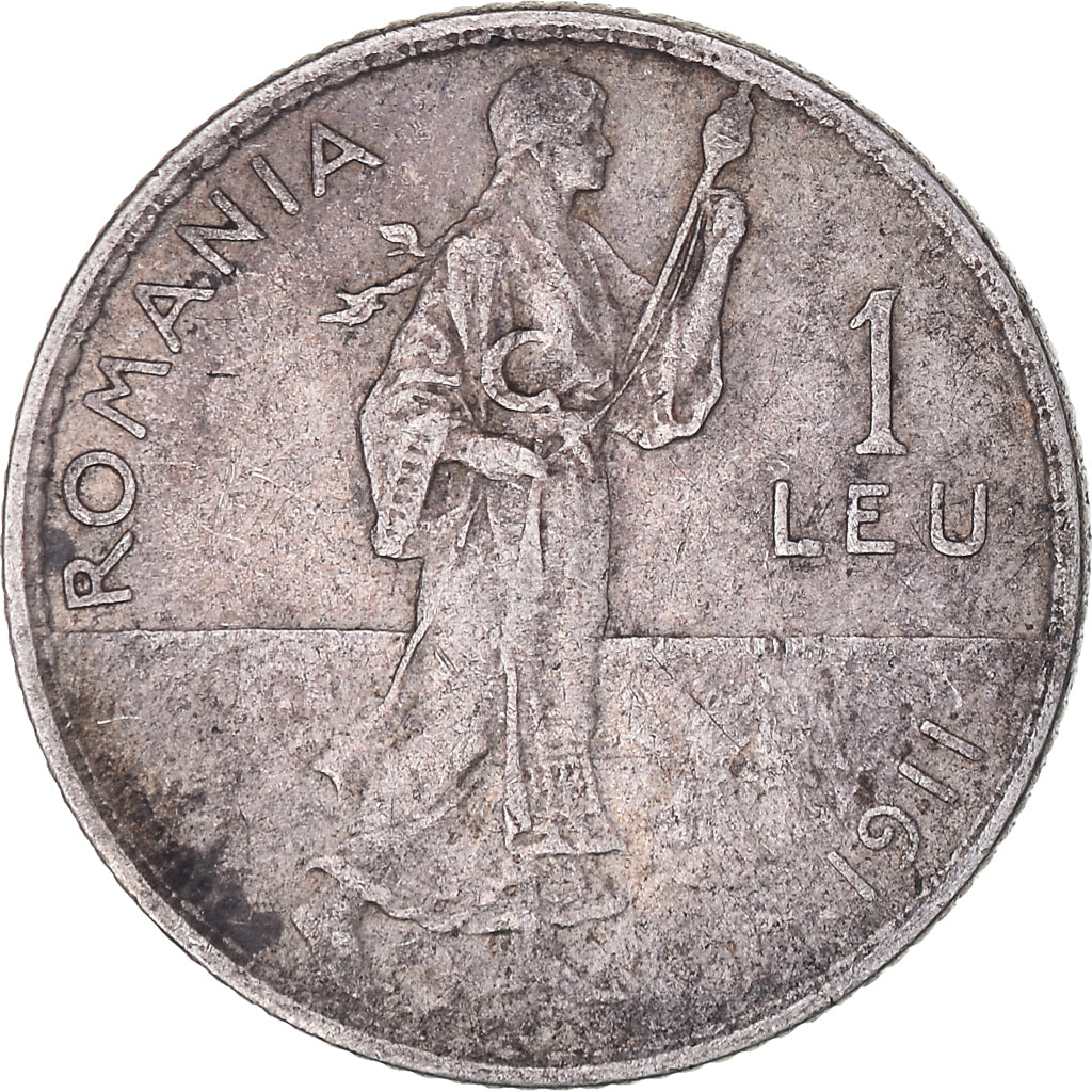 Monnaie, Roumanie, Carol I, Leu, 1911, TTB, Argent, KM:42