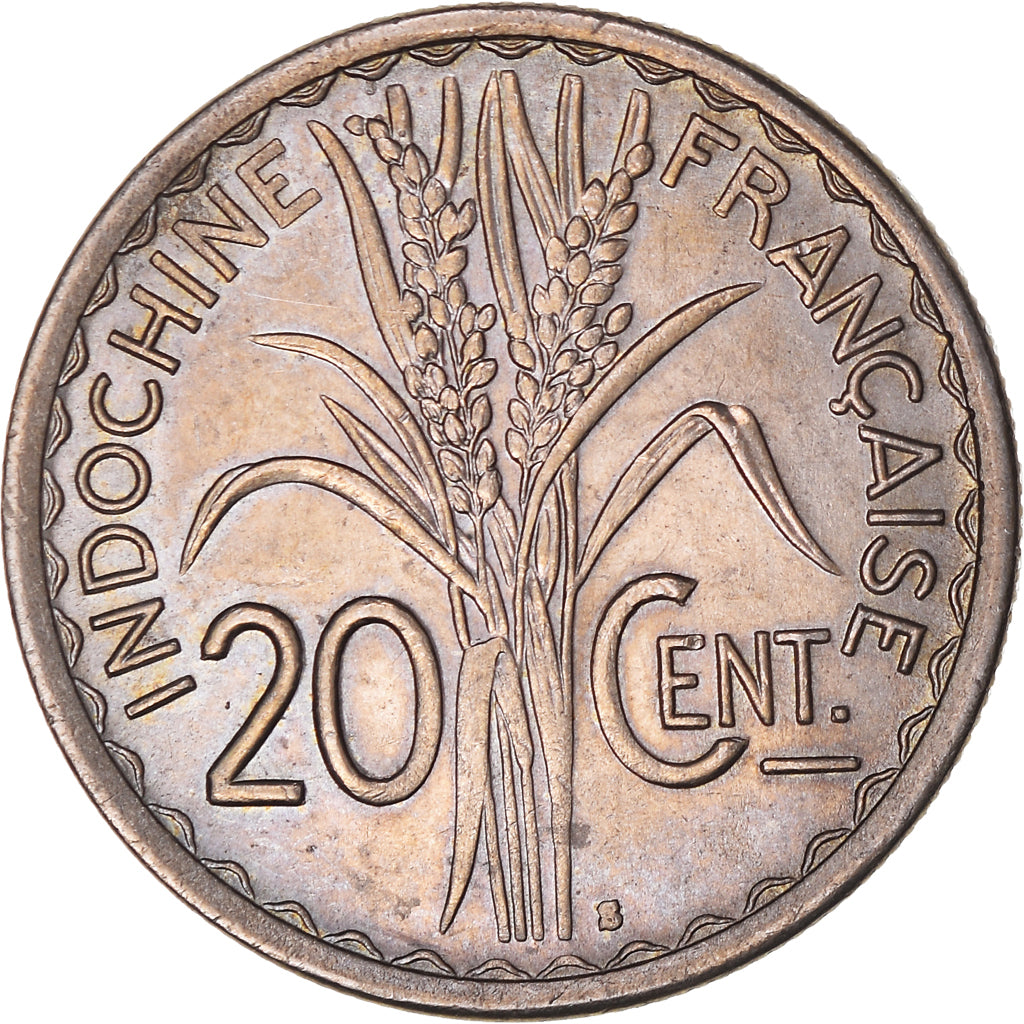 Moneda, INDOCHINA FRANCESA, 20 Cents, 1941, San Francisco, MBC+, Cupronickel