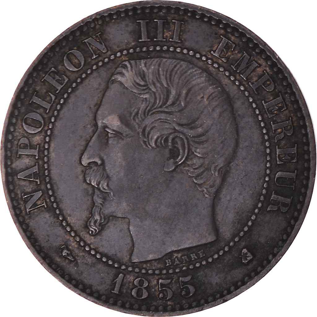 Moneta, Francja, Napoleon III, Napoléon III, 2 Centimes, 1855, Bordeaux