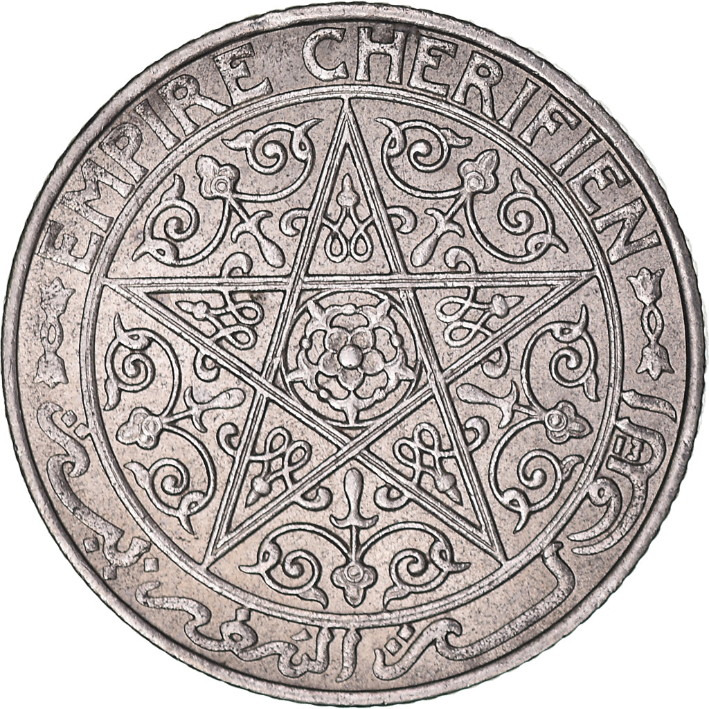Monnaie, Maroc, Yusuf, 50 Centimes, 1924, Poissy, TTB+, Nickel, KM:35.2