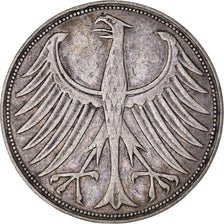 Monnaie, République fédérale allemande, 5 Mark, 1951, Hamburg, TTB, Argent