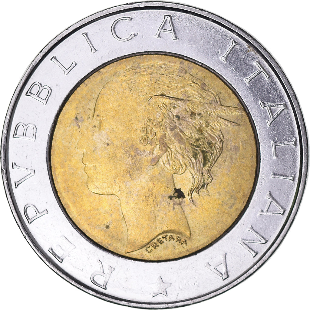Coin, Italy, 500 Lire, 1998, Rome, IFAD, EF(40-45), Bi-Metallic, KM:193